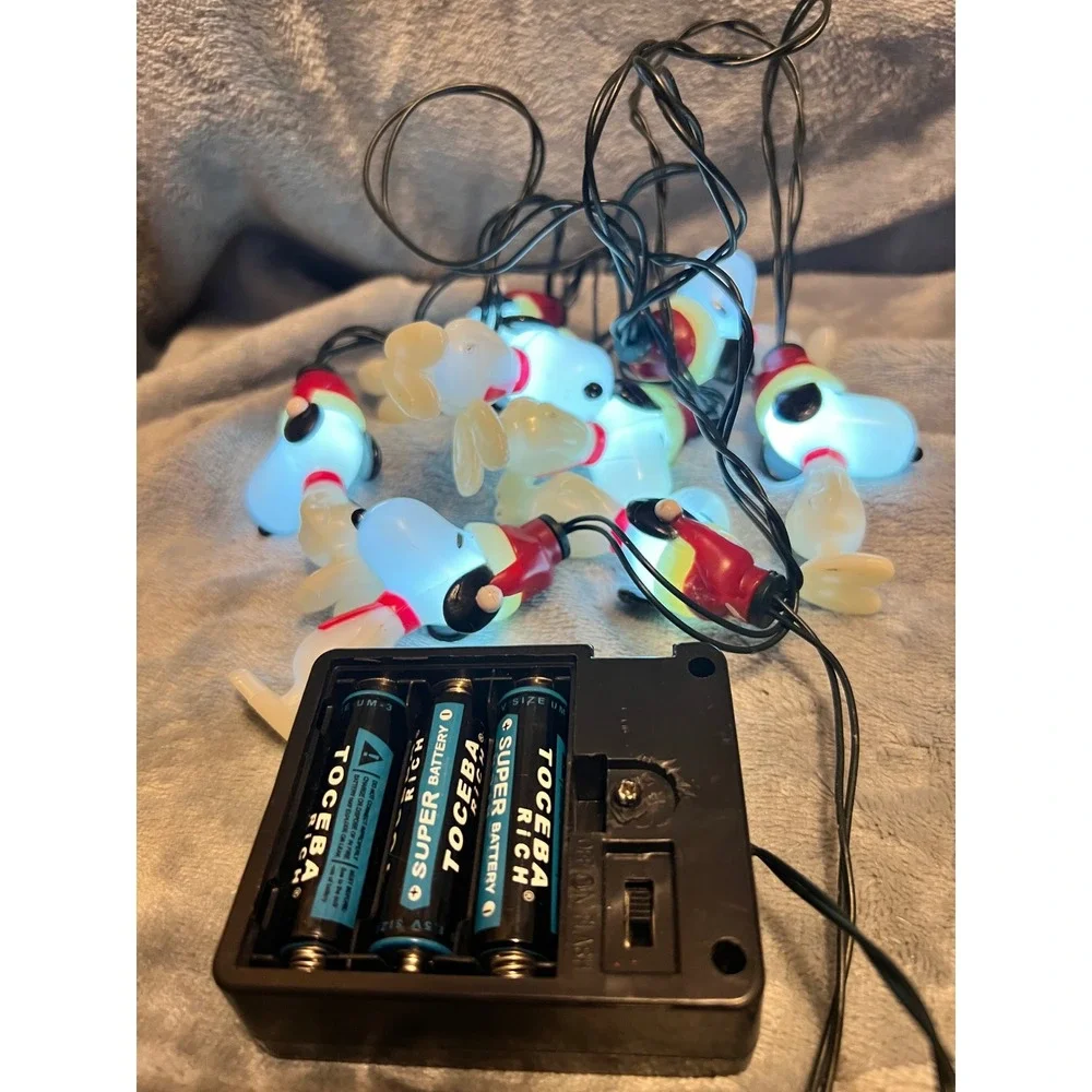 Peanuts Snoopy Pilot Christmas Lights 95